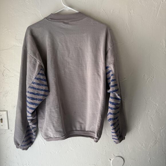 Vintage 80s SUN Catch A Wave Sweatshirt Mens Large Graphic‎ Pullover 80s Surf - Picture 9 of 9